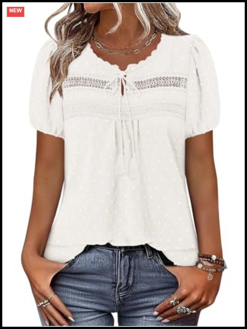 Womens Boho Blouse Short Sleeve Crew Neck Flowy Casual Summer Tunic Top